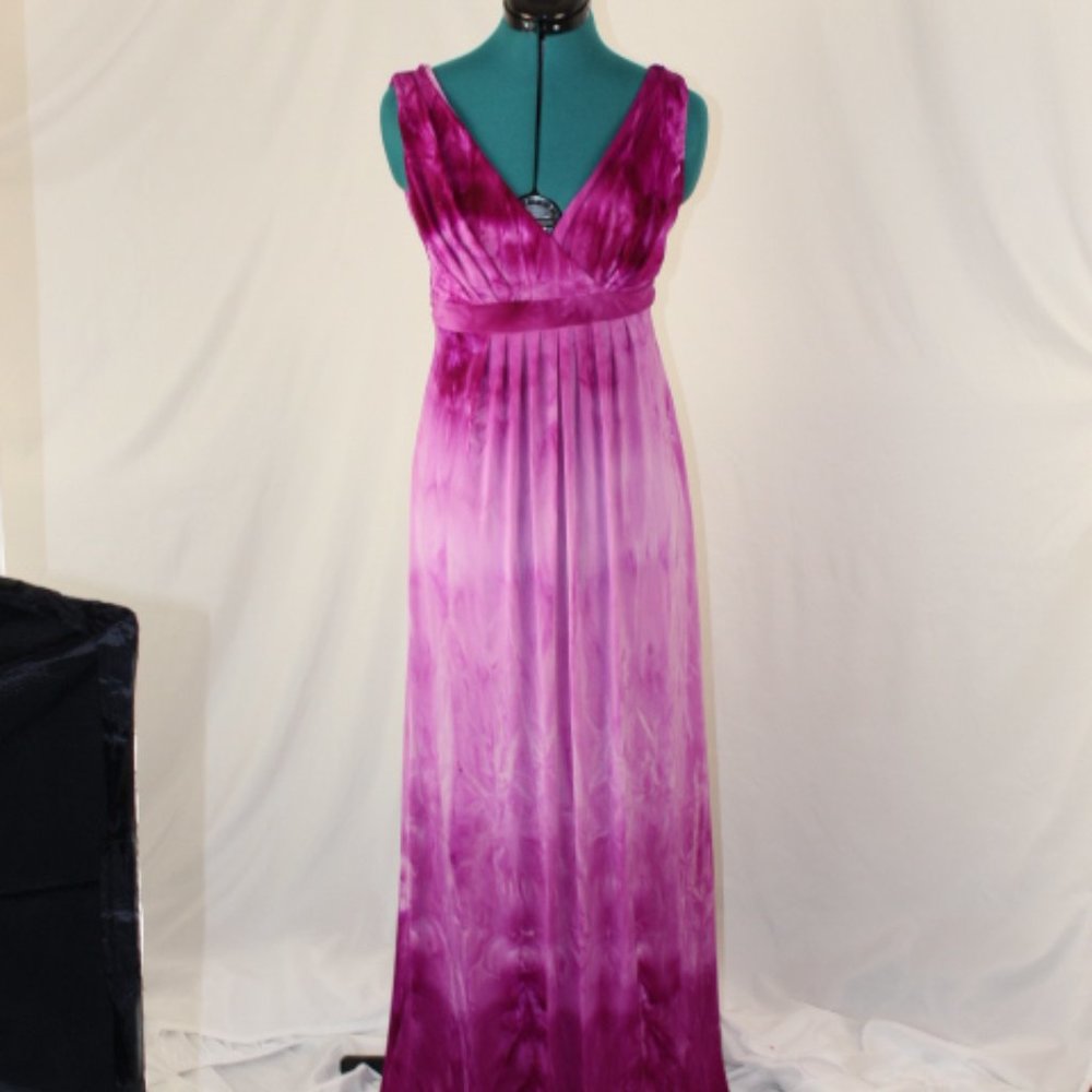 Marc Bouwer -MAXI ,Hot pink, sleeveless, tie dye style